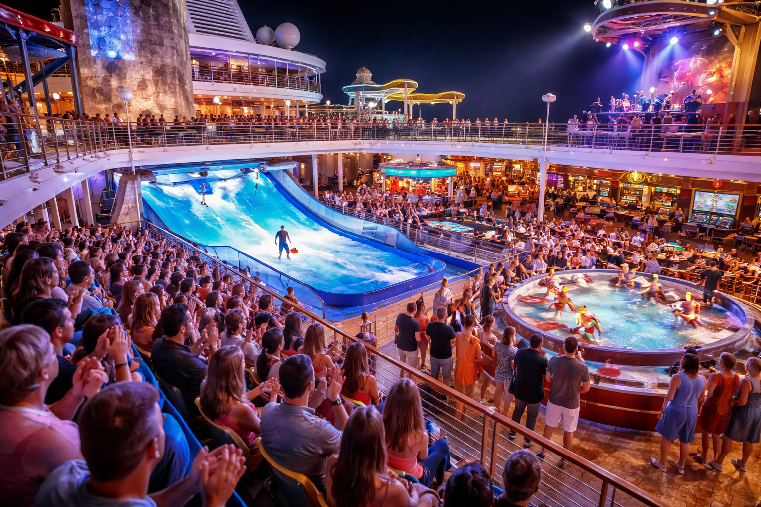 hoạt động giải trí trên du thuyền